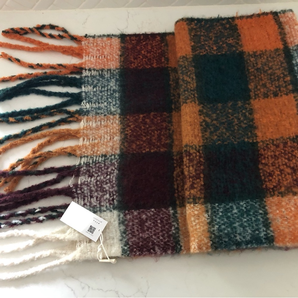 Oversized Plush Blanket Scarf, Brand New with Tag